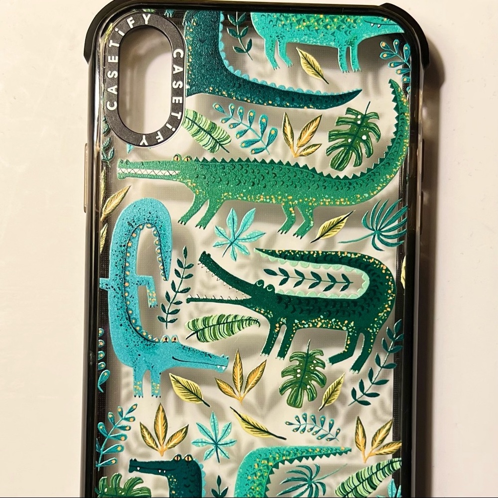 Casetify iPhone XS Max - Green Crocodiles Wildlife